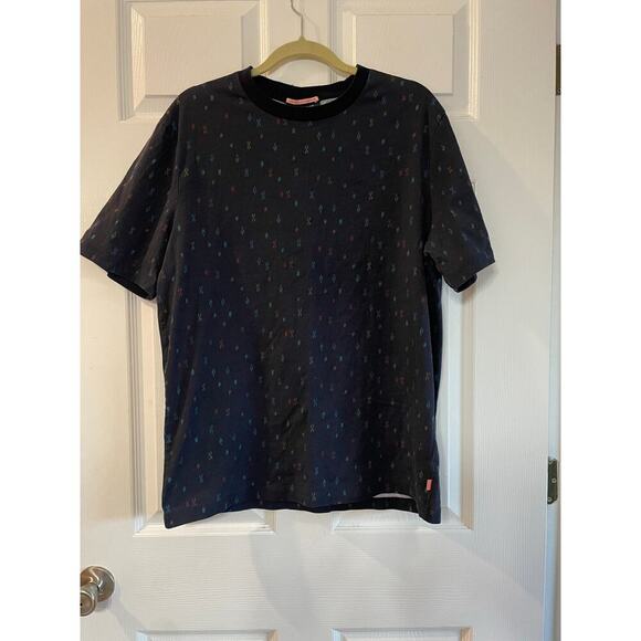 Scotch & Soda Printed Organic Cotton Jersey Crewneck T-Shirt size XL - Picture 1 of 14